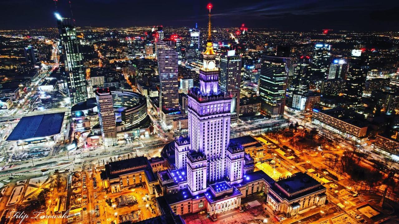 Ferienwohnung Gold 2 King Size Bed, Metro X2 Free Wifi, 50'Tv Netflix, Hbo, Appletv+ Warschau Exterior foto